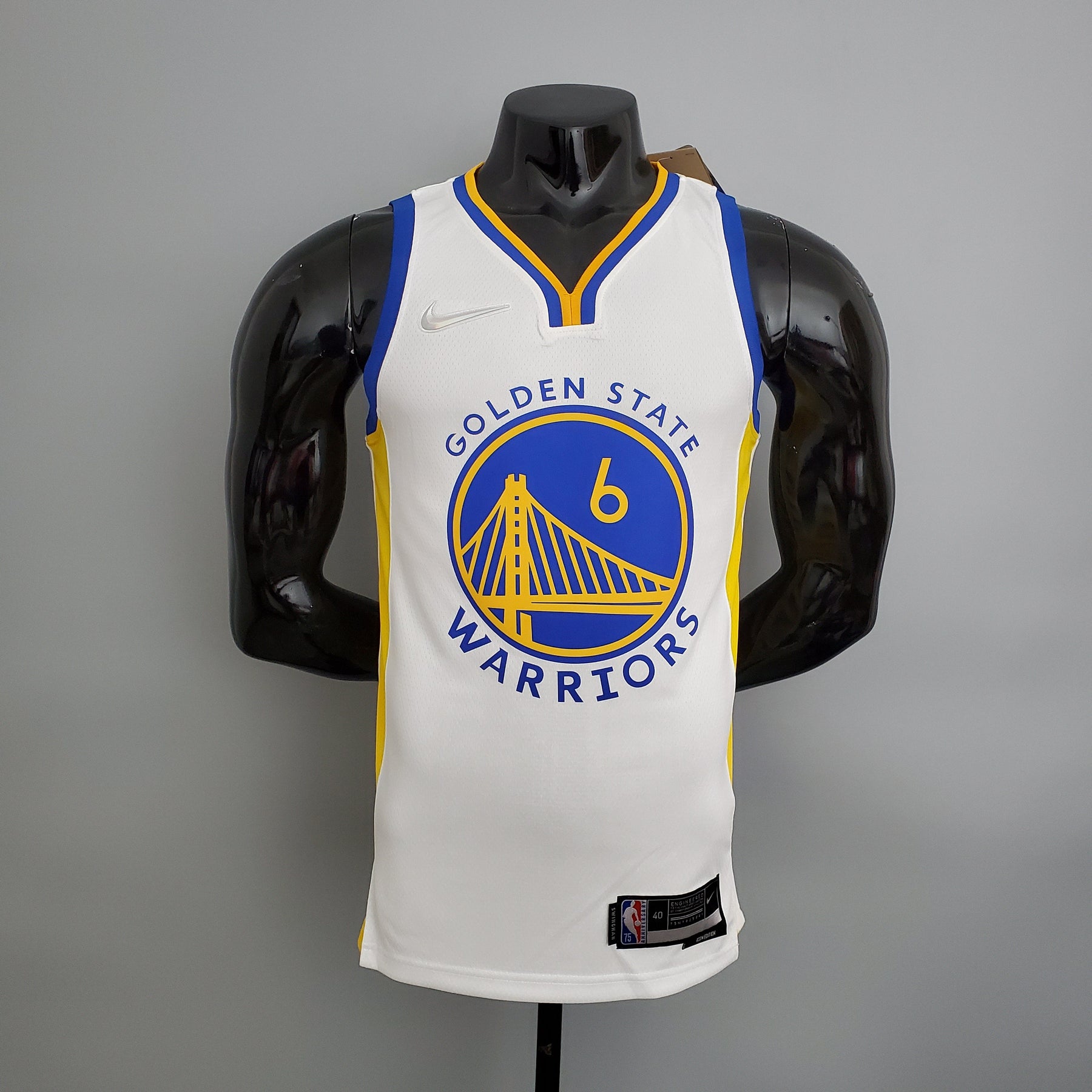 NBA 75TH GOLDEN STATE WARRIORS WHITE NBA JERSEY