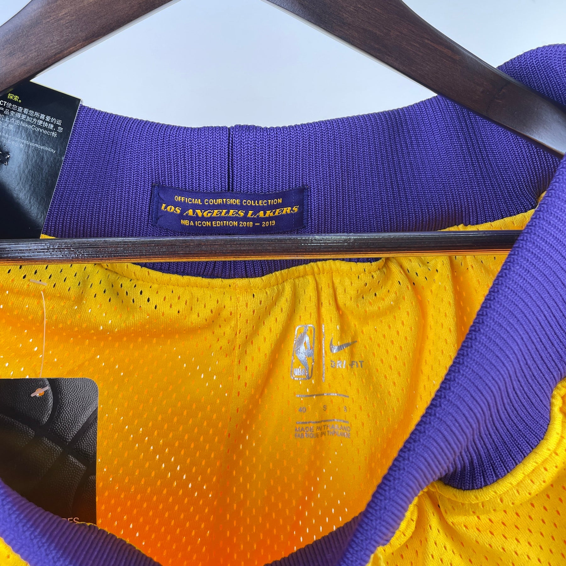 NBA SHORT LOS ANGELES LAKERS YELLOW 22/23