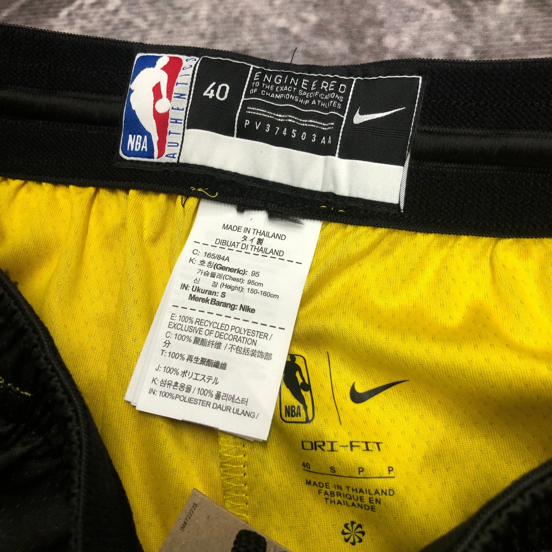 NBA SHORT GOLDEN STATE WARRIORS BLACK 22/23