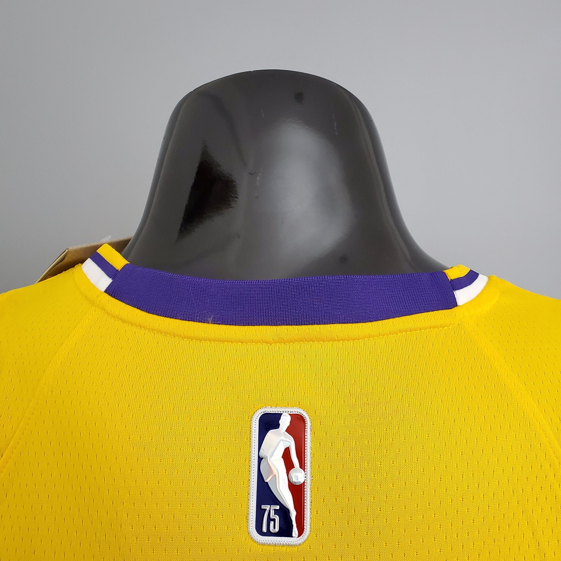 NBA 75TH LOS ANGELES LAKERS YELLOW NBA JERSEY