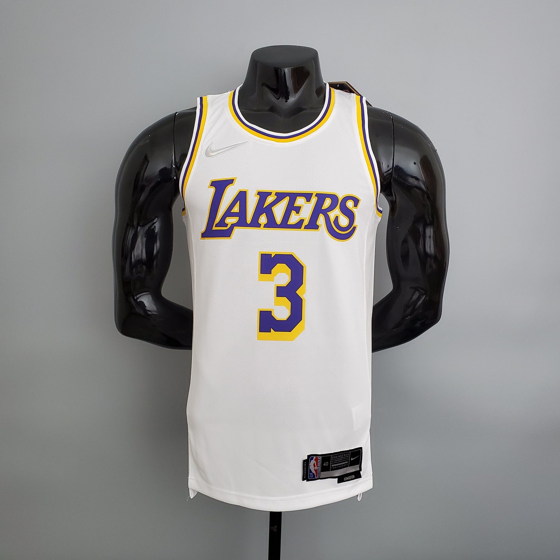 NBA 75TH LOS ANGELES LAKERS WHITE NBA JERSEY