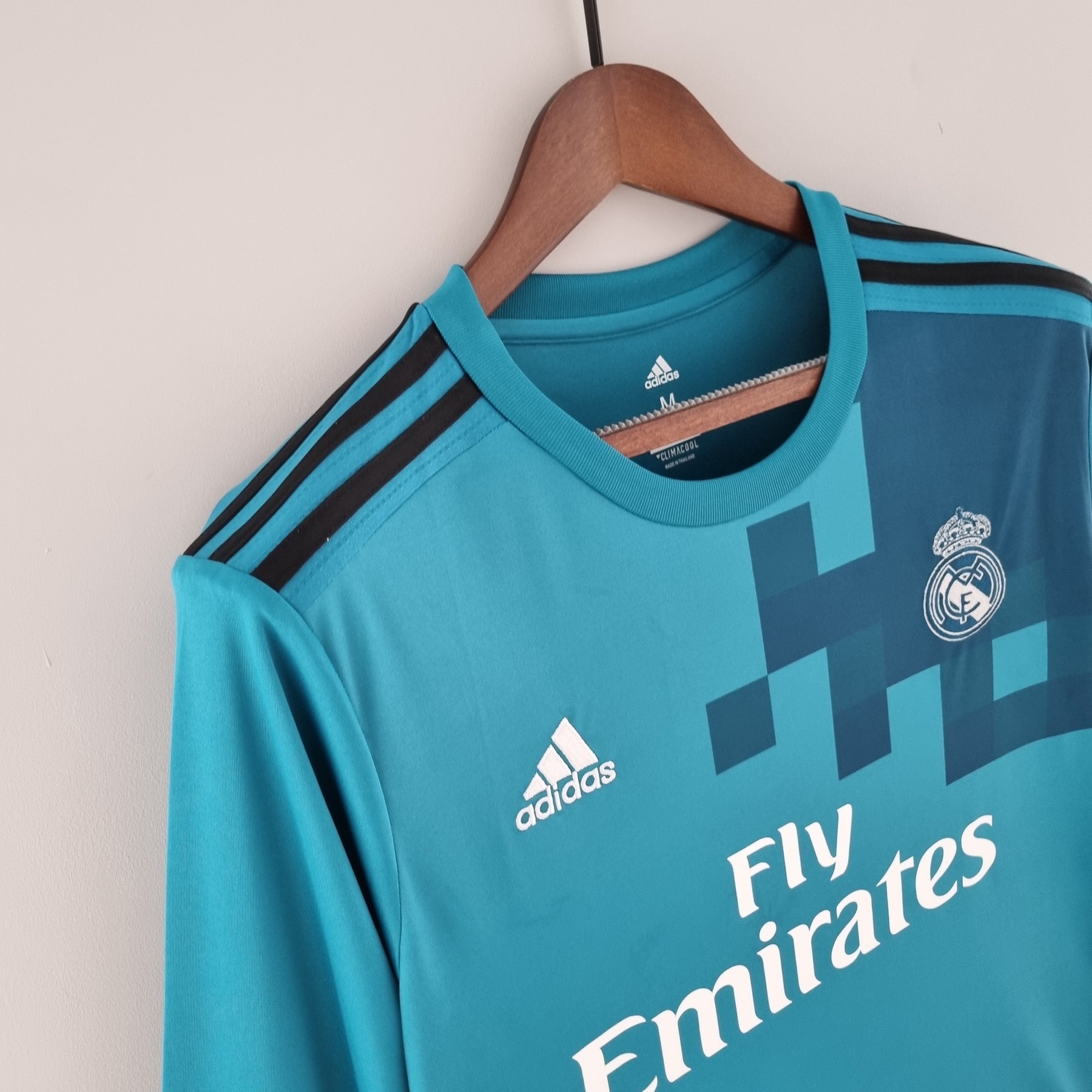 CAMISA REAL MADRID MANGA LONGA RETRÔ THIRD 17/18