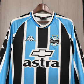 CAMISA RETRÔ MANGA LONGA GRÊMIO HOME 2000