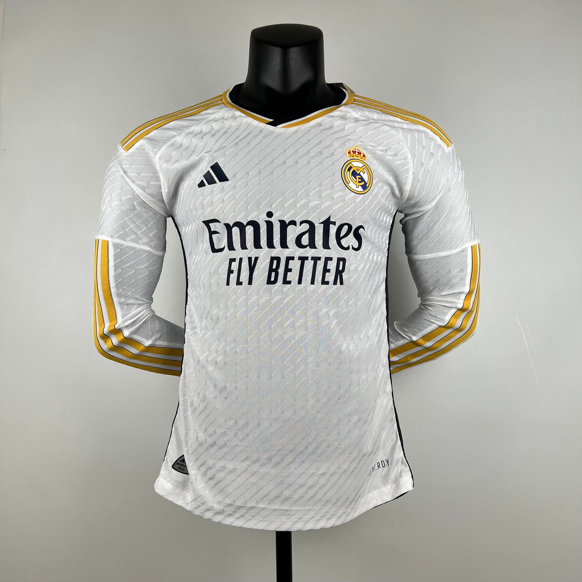 CAMISA REAL MADRID VERSÃO JOGADOR MANGA LONGA HOME 23/24
