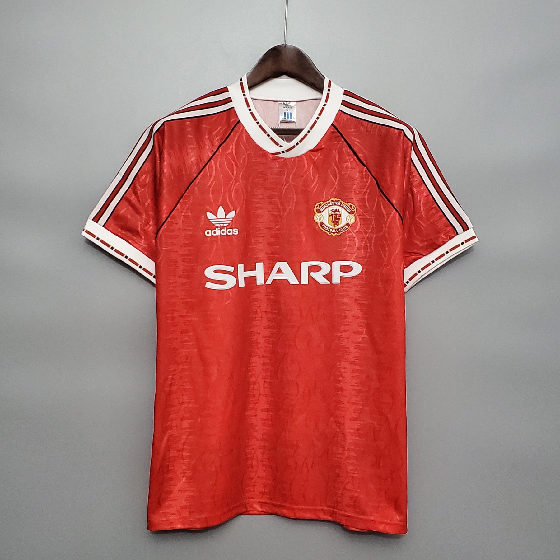 CAMISA RETRÔ MANCHESTER UNITED HOME 90/92