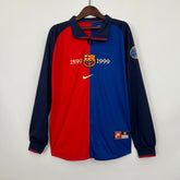 CAMISA RETRÔ BARCELONA HOME MANGA LONGA 100 ANOS