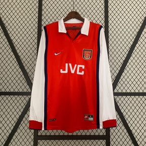 CAMISA RETRÔ ARSENAL HOME MANGA LONGA 98/99