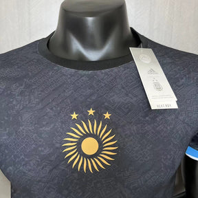 CAMISA LIONEL MESSI ARGENTINA BLACK VERSÃO JOGADOR 23/24