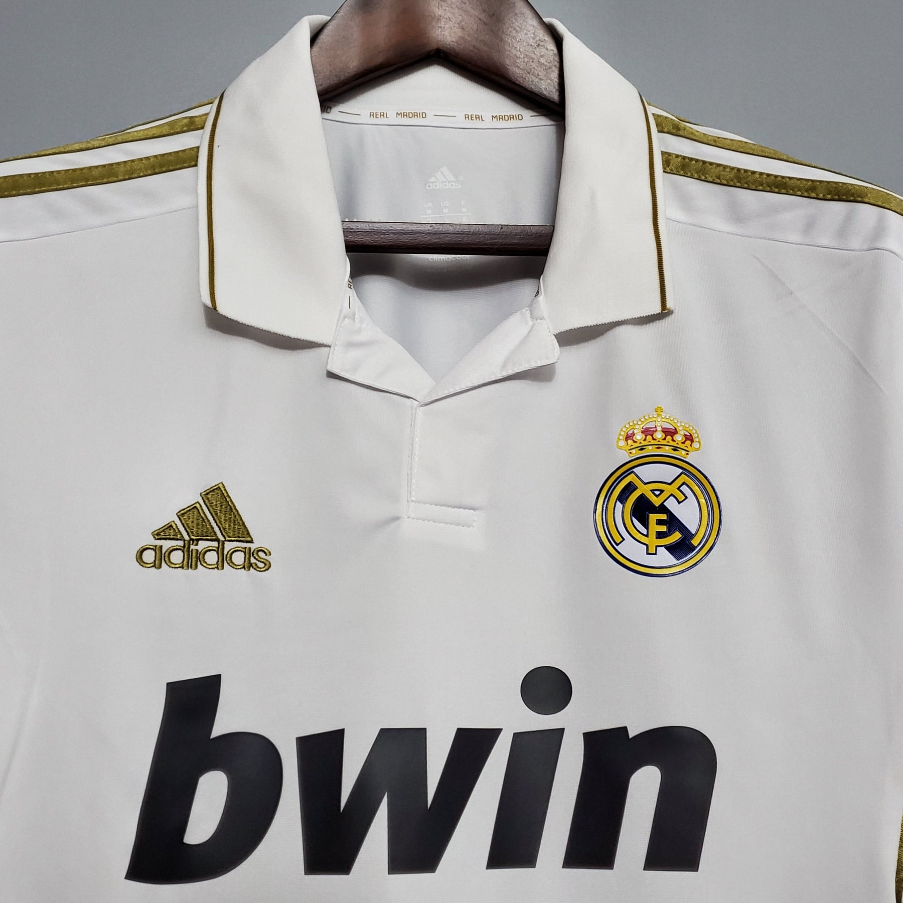 CAMISA REAL MADRID MANGA LONGA RETRÔ HOME 11/12