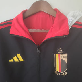 CORTA-VENTO BÉLGICA BLACK & RED DOIS EM UM 22/23