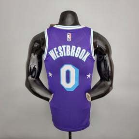 NBA 75TH LOS ANGELES LAKERS PURPLE & BLUE NBA JERSEY