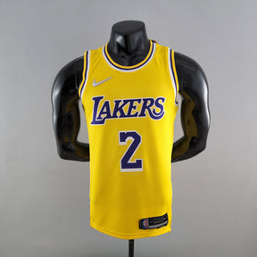 NBA 75TH LOS ANGELES LAKERS YELLOW NBA JERSEY