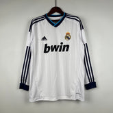 CAMISA REAL MADRID MANGA LONGA RETRÔ HOME 12/13