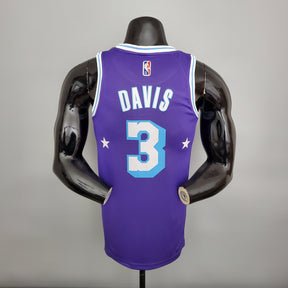 NBA 75TH LOS ANGELES LAKERS PURPLE & BLUE NBA JERSEY