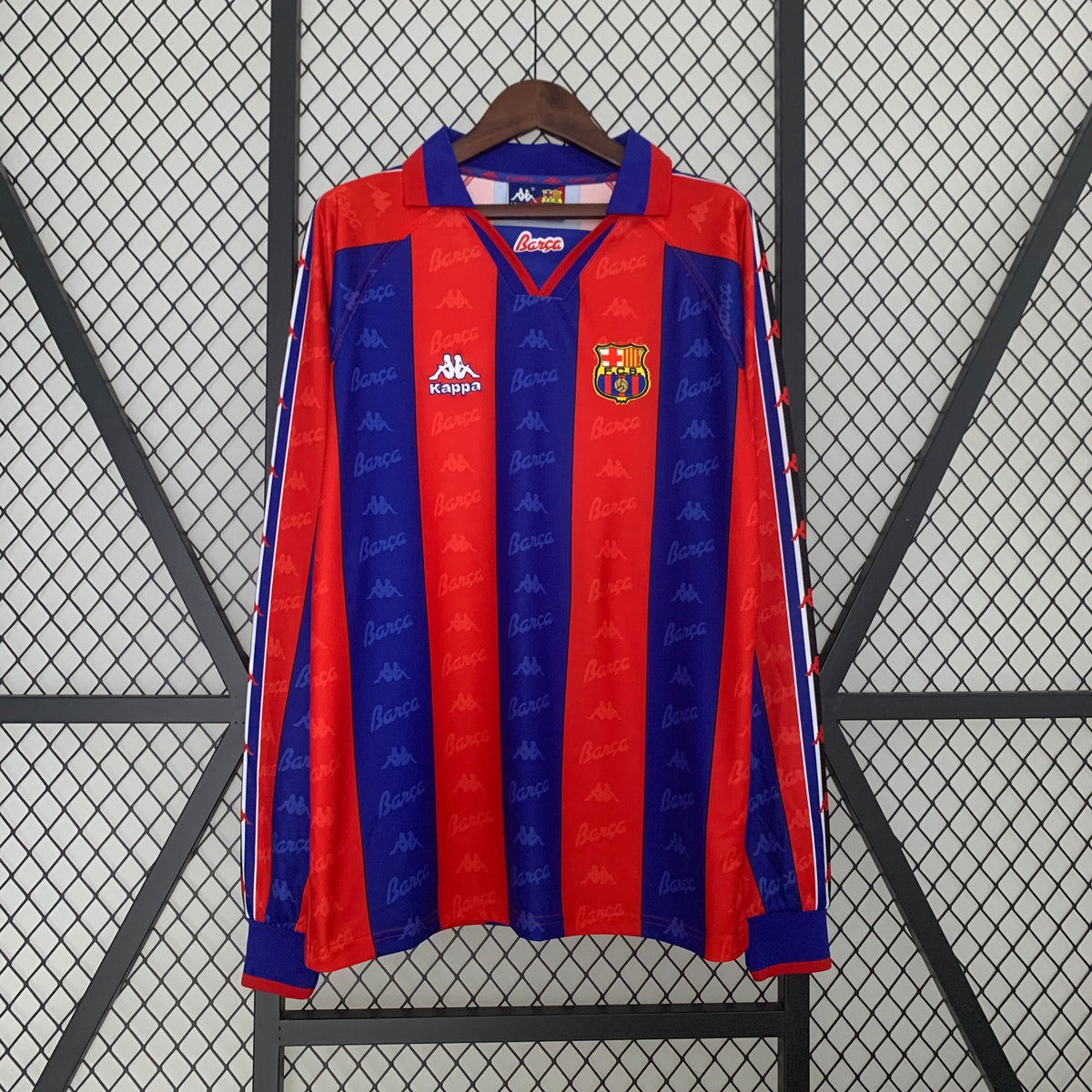 CAMISA RETRÔ BARCELONA HOME MANGA LONGA 96/97
