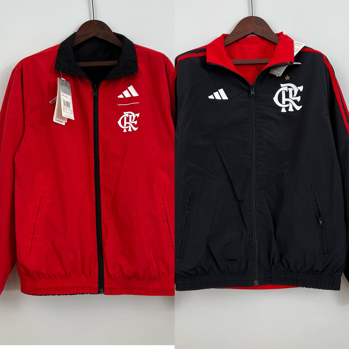 CORTA-VENTO DUPLA FACE FLAMENGO BLACK & RED 23/24