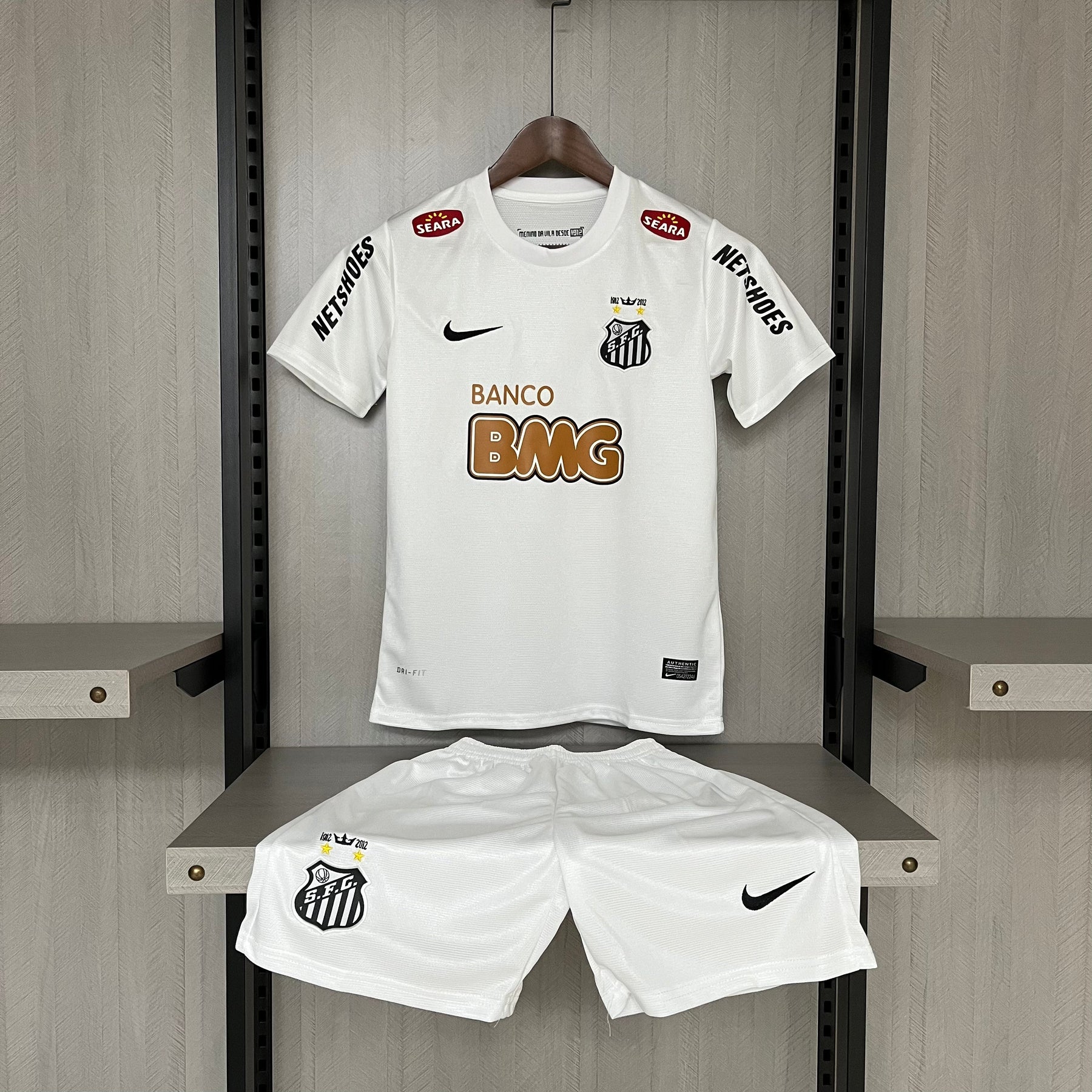 KIT INFANTIL SANTOS RETRÔ HOME 11/12