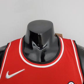 NBA 75TH CHICAGO BULLS CITY EDITION RED NBA JERSEY