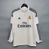 CAMISA REAL MADRID MANGA LONGA RETRÔ HOME 14/15
