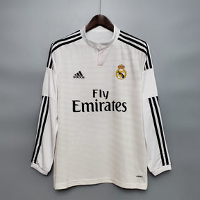 CAMISA REAL MADRID MANGA LONGA RETRÔ HOME 14/15