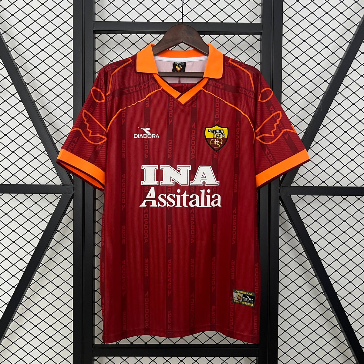 CAMISA RETRÔ ROMA HOME 99/00
