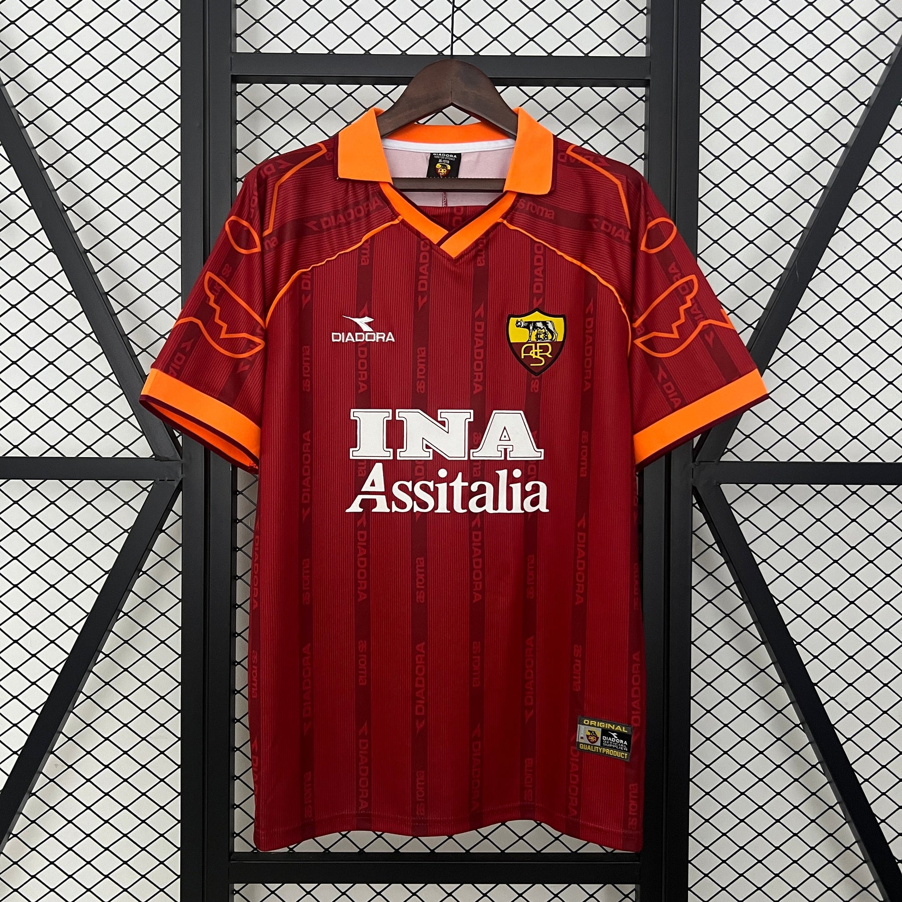 CAMISA RETRÔ ROMA HOME 99/00