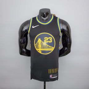 NBA 75TH GOLDEN STATE WARRIORS BLACK NBA JERSEY