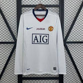 CAMISA RETRÔ MANGA LONGA MANCHESTER UNITED AWAY 08/09