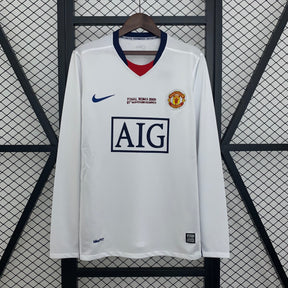 CAMISA RETRÔ MANGA LONGA MANCHESTER UNITED AWAY 08/09