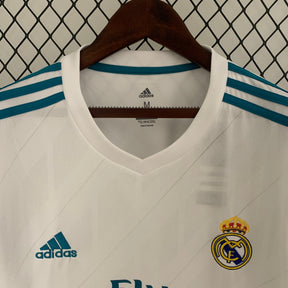 CAMISA REAL MADRID MANGA LONGA RETRÔ HOME 17/18