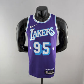 NBA 75TH LOS ANGELES LAKERS PURPLE & BLUE NBA JERSEY