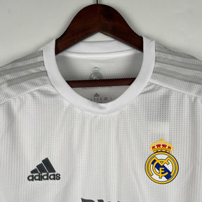 CAMISA REAL MADRID MANGA LONGA RETRÔ HOME 15/16