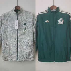 CORTA-VENTO MÉXICO GREEN & WHITE DOIS EM UM 22/23
