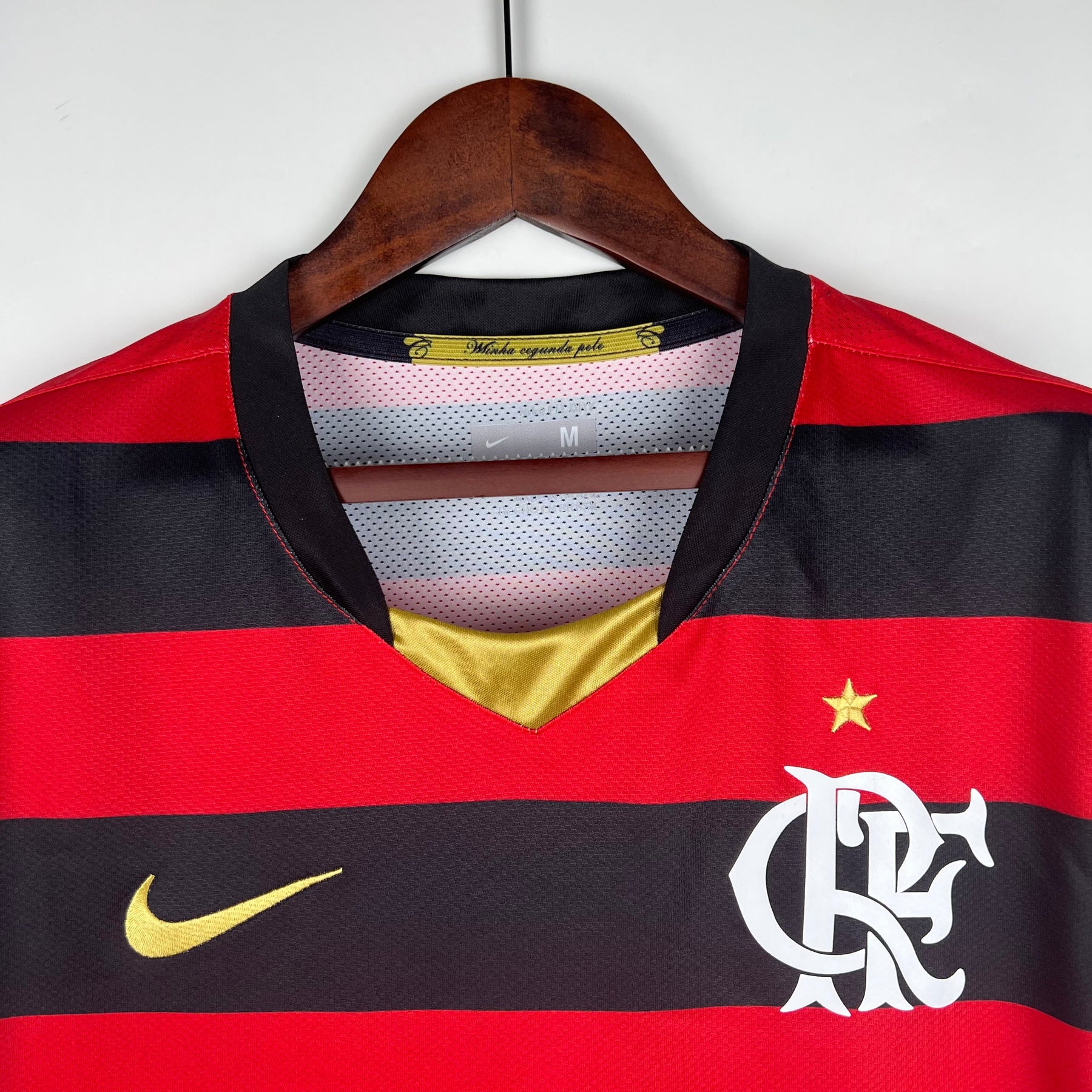 CAMISA FLAMENGO RETRÔ MANGA LONGA HOME 08/09