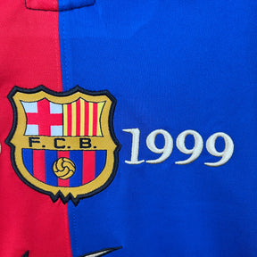 CAMISA RETRÔ BARCELONA HOME MANGA LONGA 100 ANOS