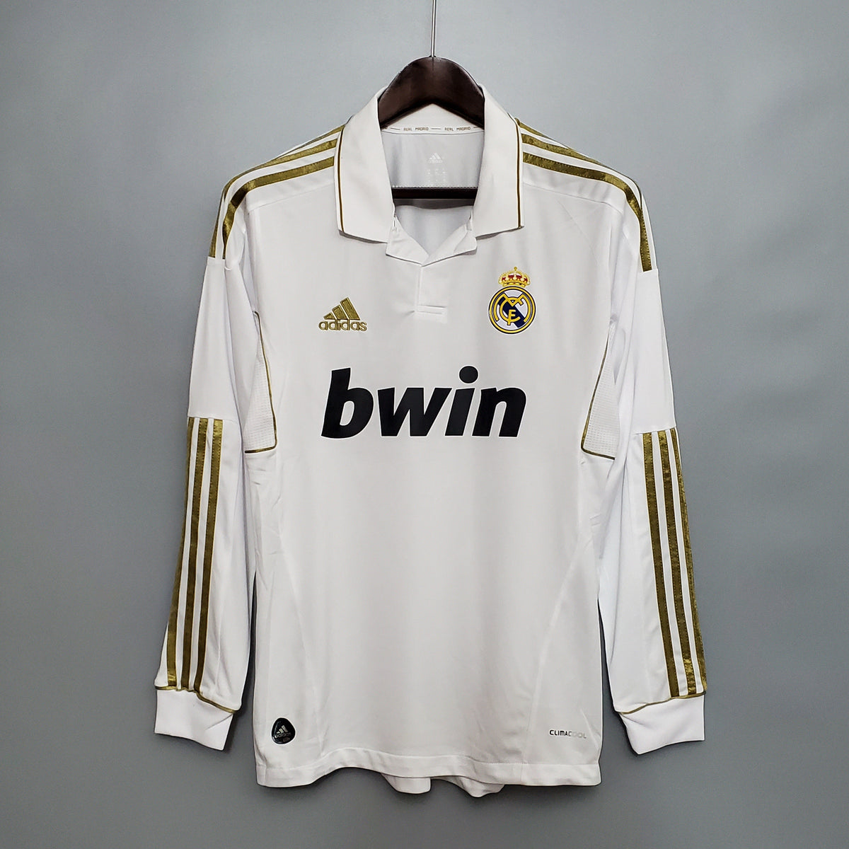 CAMISA REAL MADRID MANGA LONGA RETRÔ HOME 11/12