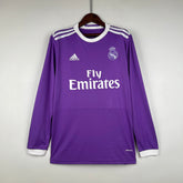 CAMISA REAL MADRID MANGA LONGA RETRÔ AWAY 16/17