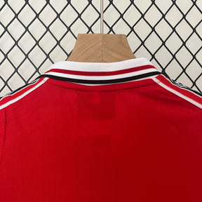 KIT INFANTIL RETRÔ MANCHESTER UNITED HOME 98/99