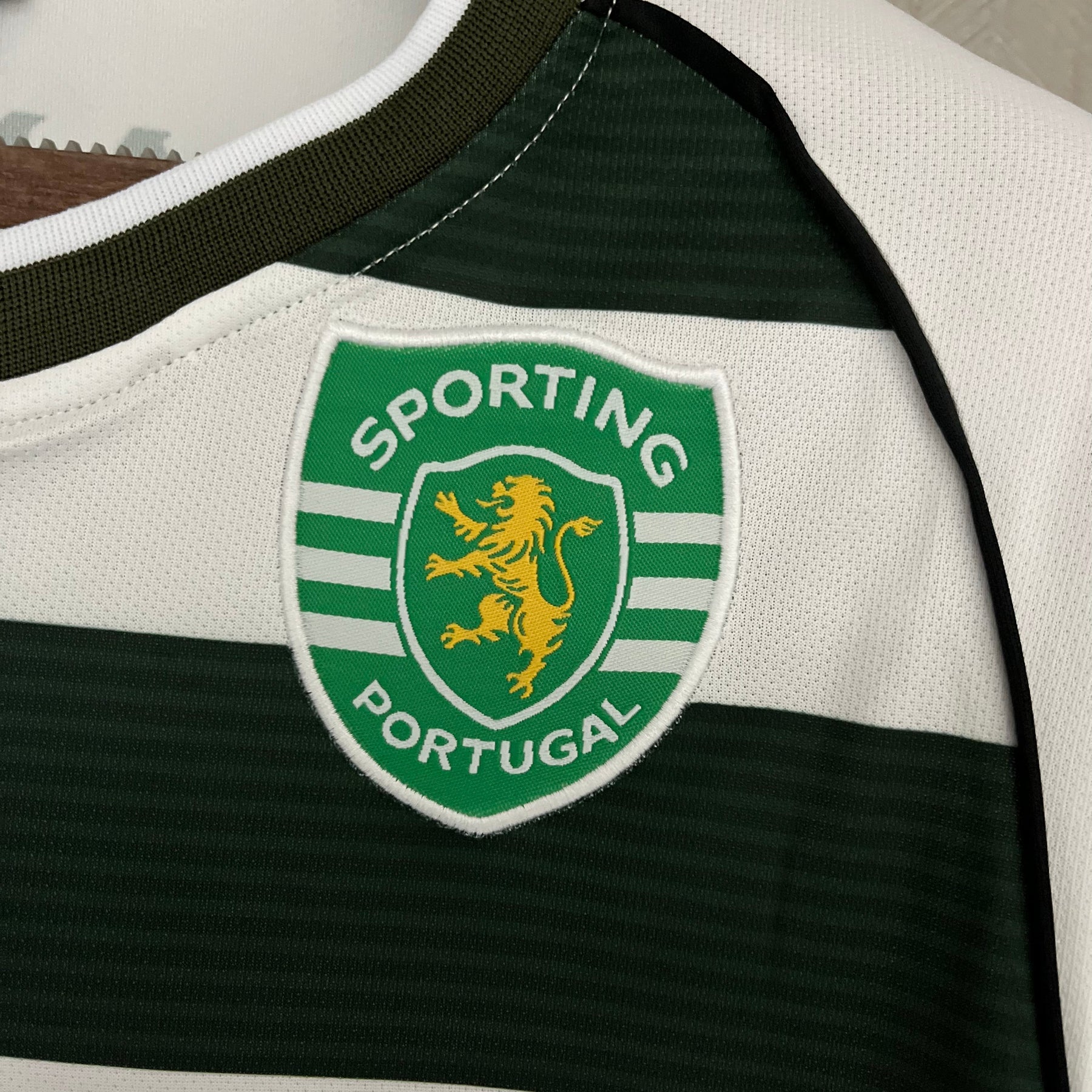 CAMISA RETRÔ SPORTING HOME MANGA LONGA 01/03