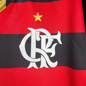 CAMISA FLAMENGO RETRÔ MANGA LONGA HOME 08/09