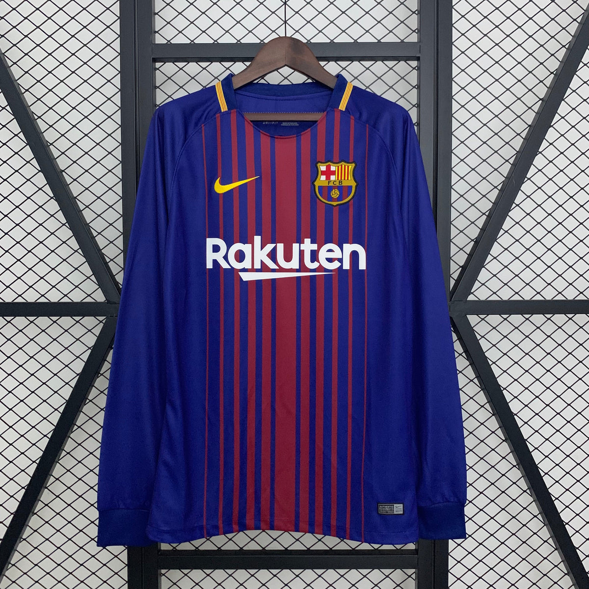 CAMISA RETRÔ MANGA LONGA BARCELONA HOME 17/18