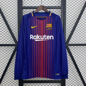 CAMISA RETRÔ MANGA LONGA BARCELONA HOME 17/18