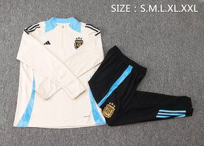 CONJUNTO DE TREINO ARGENTINA BEGE 24/25