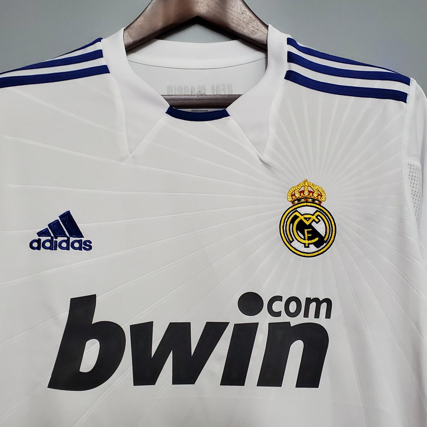 CAMISA REAL MADRID MANGA LONGA RETRÔ HOME 10/11