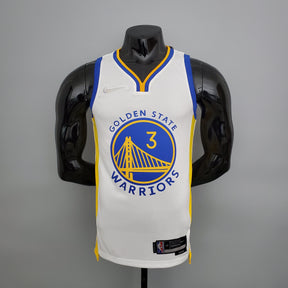 NBA 75TH GOLDEN STATE WARRIORS WHITE NBA JERSEY