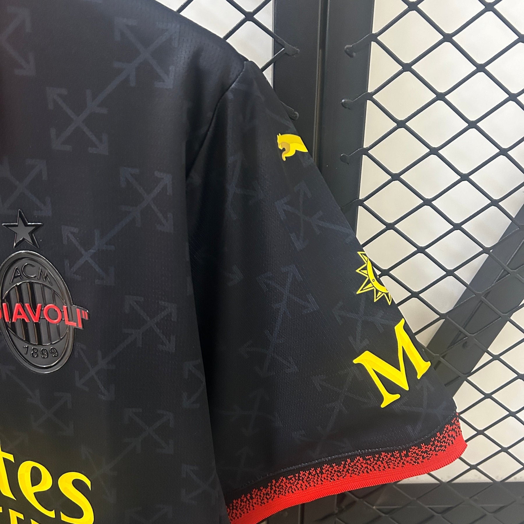 CAMISA MILAN CO-BRANDED EDITION BLACK 25/26