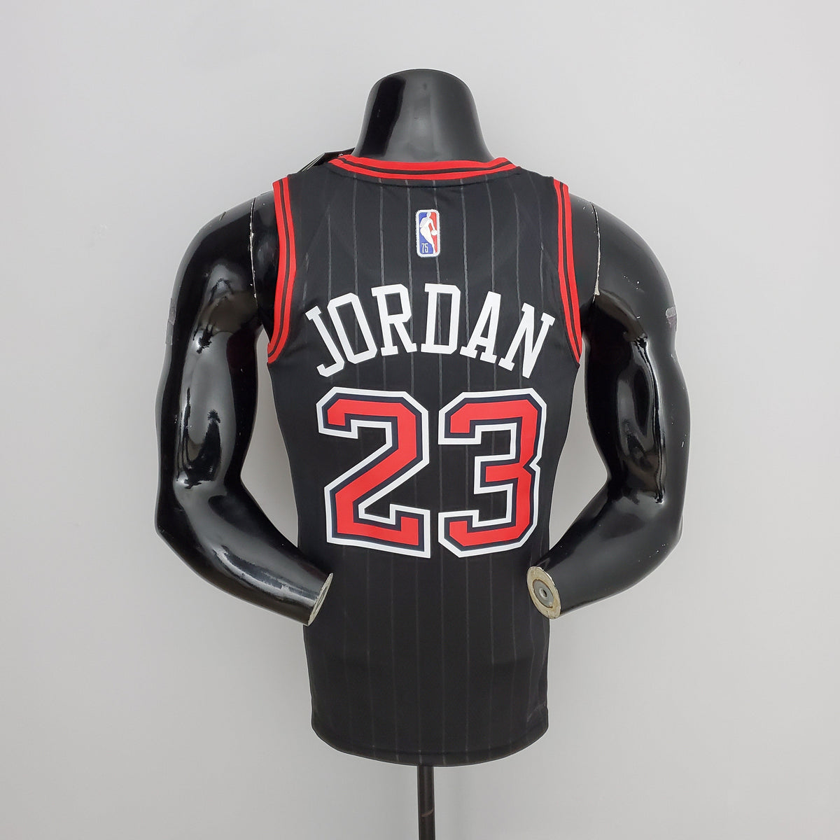NBA 75TH CHICAGO BULLS FLYERS BLACK NBA JERSEY