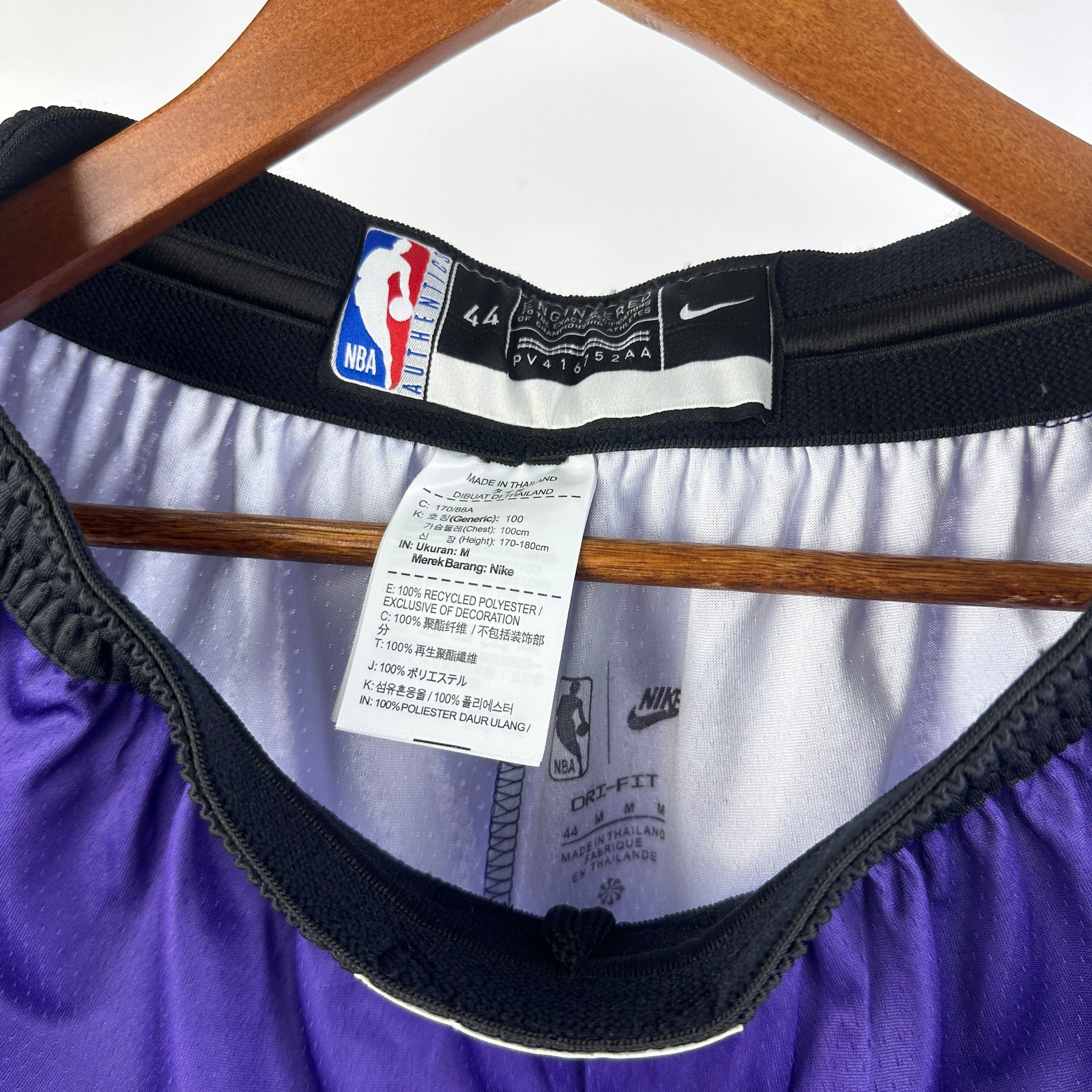 NBA SHORT PHOENIX SUNS PURPLE AWAY 23/24