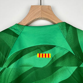 KIT INFANTIL BARCELONA GOLEIRO GREEN 23/24