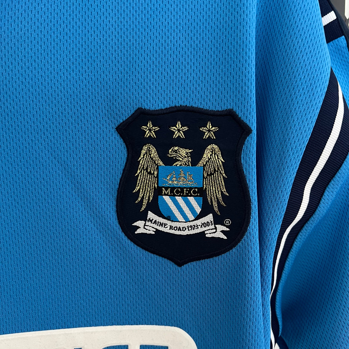 CAMISA MANCHESTER CITY RETRÔ HOME 02/03